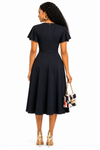 Modern Art Elegance Midi Dress