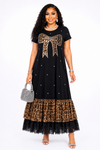Wild Glam Bow Maxi Dress