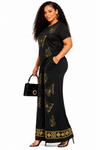 Golden Butterfly Luxe Pant Set(Black)