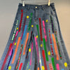 Electric Vibes Sequin Splash Denim(Bottom)