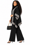 PREORDER 09- BLACK 3-PIECE KNIT PANT SET