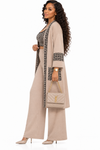 PREORDER 24- KHAKI 3-PIECE  KNIT PANT SET