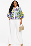 Multi Bloom Eyelet Blouse