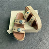 Boho Luxe Raffia Platform Sandals(BEIGE)