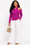 Amour Wrap Knit Blouse(FAUSIA)