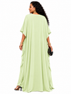 Savannah Chic Leopard Kaftan(Lt green)