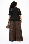 Savannah luxe Wide-Leg 2-Piece Set(BROWN)