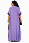 Safari Luxe Leopard Kaftan(Lavender)