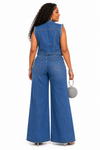 Heart Glam Stretch Denim Set(Blue)