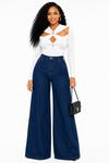 Chic Desire Cutout Bodysuit(white)