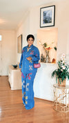 Power X Rhinestone Denim Set(LT Blue)