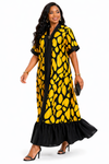 Iconic Flow Maxi Dress(Mustard)