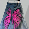 Painted Wings Wide-Leg Denim(Bottom)