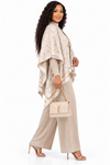 PREORDER 07 – BEIGE  3-PIECE KNIT PANT SET