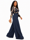 Deep Navy Blue Palazzo Pants (Bottom)