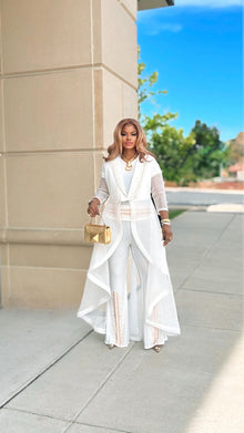  Royalty white Rhinestone 3-Piece jacket Set ✨