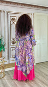 2 piece multi color Painted Bloom MIYAKI Pleated Set(PREORDER)