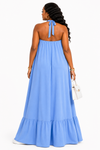 The Rosette Breeze Maxi Dress(Blue)