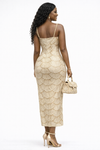 Pearl Luxe Sculpt Bandage Dress(Ivory)