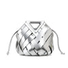 Woven Geometric Handle Bag