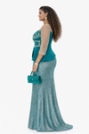 Empress Glow Peplum Mermaid Dress(Green)