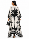 Tropical Noir Kaftan(Black)