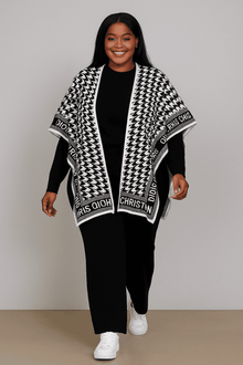  Houndstooth Luxe sweater Knit 3-Piece Set