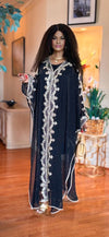 BLACK-GOLD GEMSTONE KAFTAN