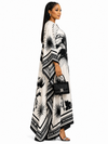 Tropical Noir Kaftan(Black)
