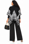 PREORDER 12- BLACK 3-PIECE KNIT PANT SET
