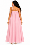 The Floral Grace Maxi Dress(Pink)