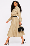 Luxe Utility Skirt Set(Khaki)
