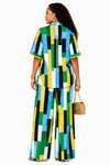 Emerald Colorblock Luxe Pant Set