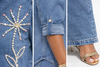 Star Bloom Denim Palazzo Set