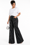 Midnight Drip Crystal Stretch Denim Set