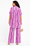 Pink/Fuchsia High-Low Palazzo Set