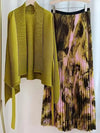 multiple colors MIYAKI skirt set