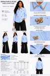 The Monarch Pearl Shirt(Sky blue)