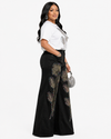 Midnight Bloom Stretch Denim Set
