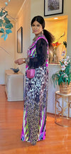 LONGSLEEVE FLOOR LENGTH MAXI DRESS(MULTI COLOR)