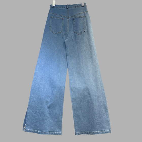 Mirror Glam Wide-Leg Denim(BOTTOM)