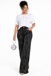 Midnight Drip Crystal Stretch Denim Set