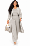 PREORDER 19 CAMEL 3-PIECE  KNIT PANT SET