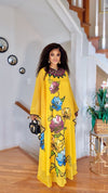 Sunshine Bloom Floral Kaftan
