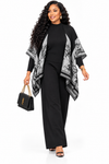 PREORDER 12- BLACK 3-PIECE KNIT PANT SET