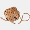 Luxe Woven Triangle Bag(Brown/Khaki)