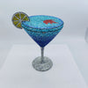PREORDER-Ocean Luxe Crystal Martini Clutch — Blue Ombre