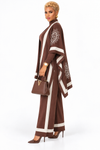 PREORDER 02 – BROWN 3-PIECE KNIT PANT SET