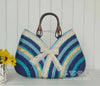 BOWTIE STRAW BAG(BLUE)