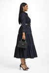 The Denim Royal Tiered Maxi Dress
